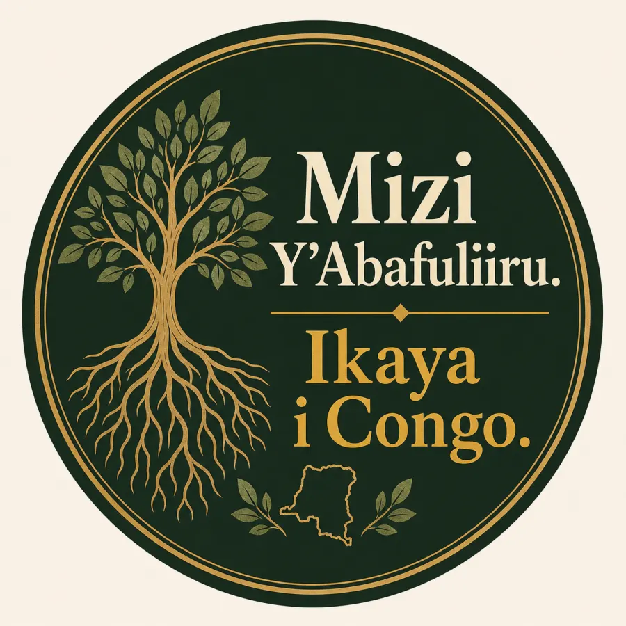 Bafuliiru roots and Congo home artwork with the phrase Mizi Y'Abafuliiru. Ikaya i Congo.